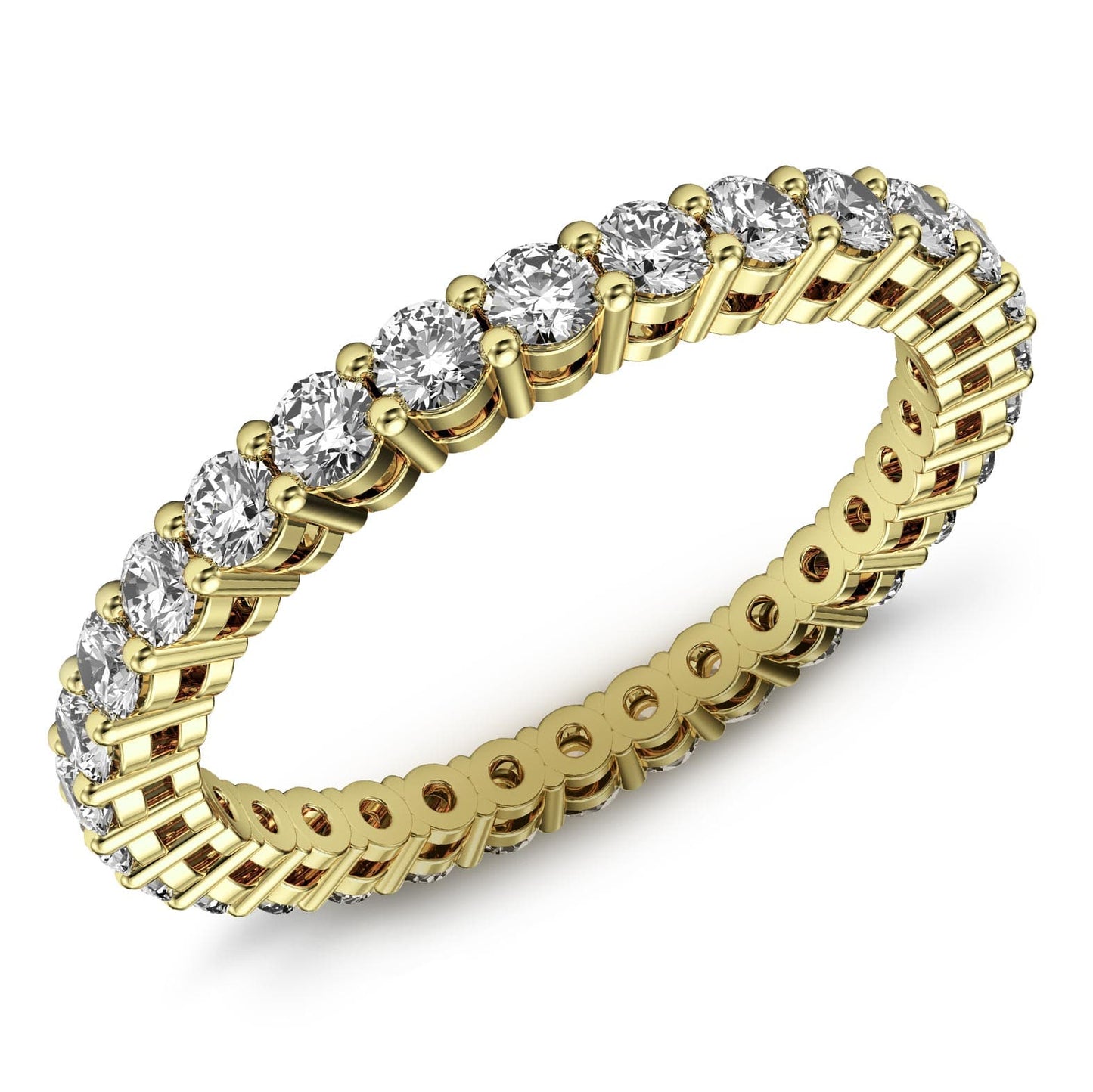 1.5ct Classic Prong Diamond Eternity Ring in 14k Gold