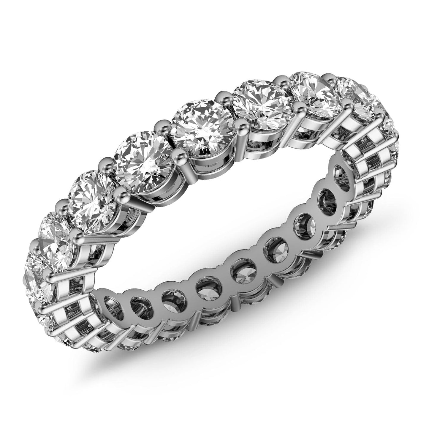 2ct Shared Prong Diamond Eternity Ring in 14k Gold