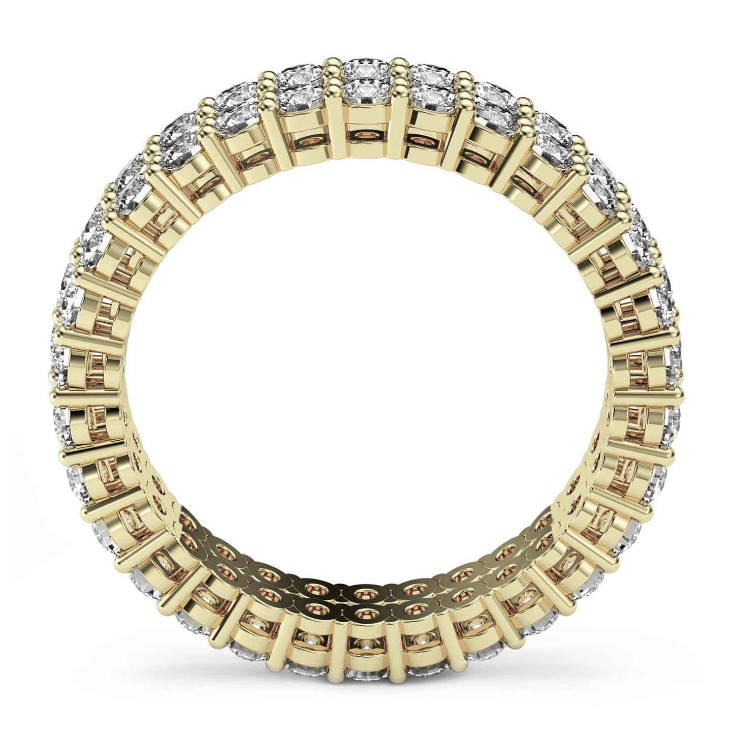 2ct Two-Row Diamond Eternity Ring in 14k Gold