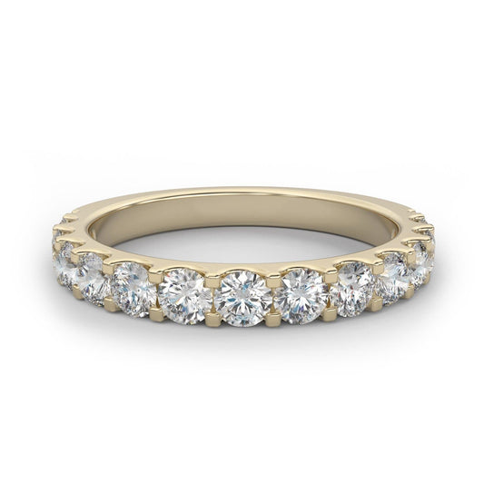 0.65ct Shared Prong Semi-Eternity Ring in 14k Gold