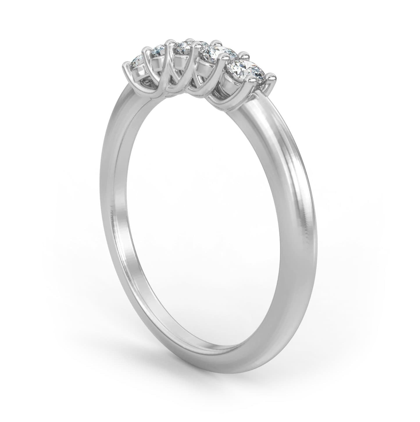 0.25ct Five Stone Diamond Shared Prong Ring in 14k Gold