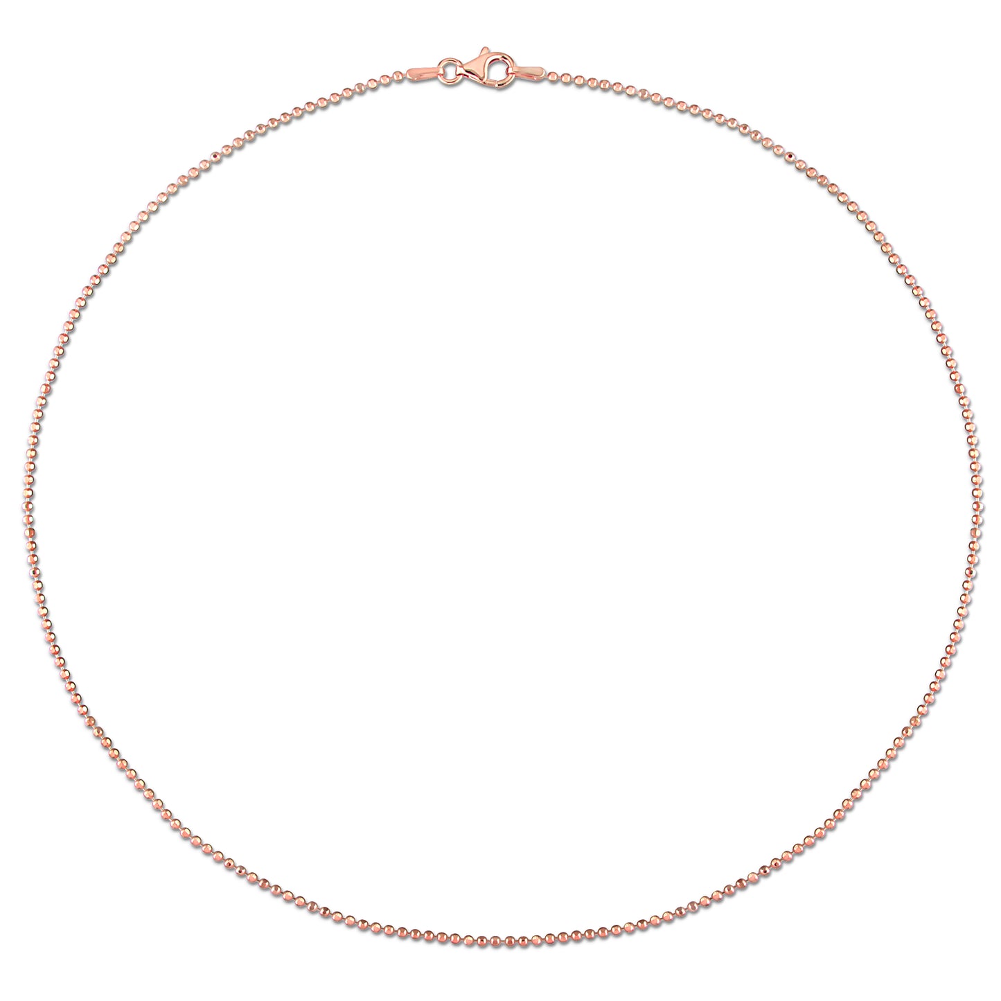 18k Rose Gold Plated Ball Chain in 1.5mm
