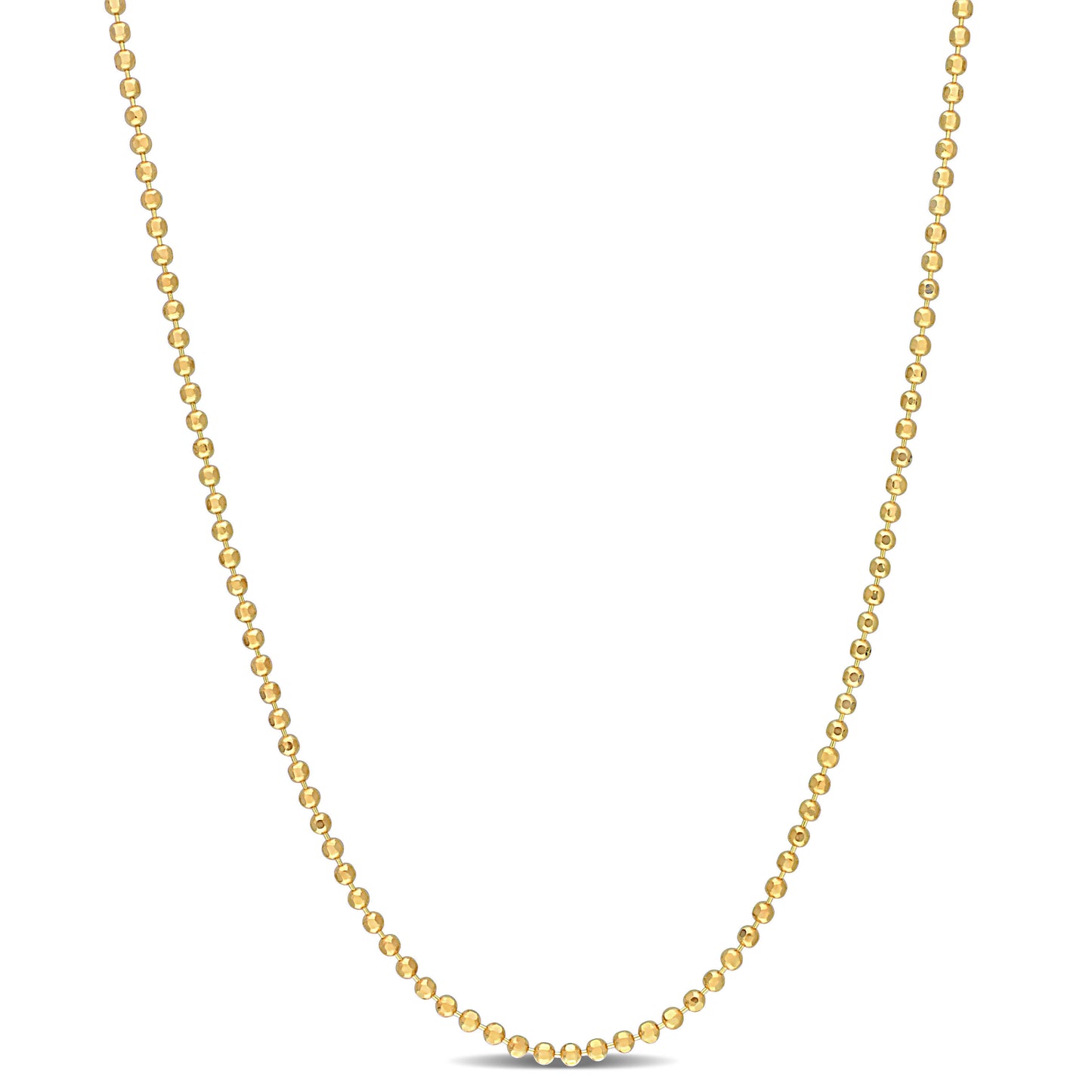 18k Yellow Gold Plated Ball Chain in 1.5mm