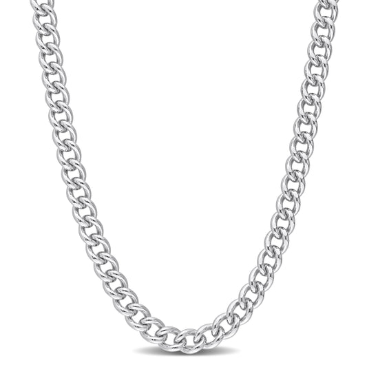 Sterling Silver Curb Chain in 6.4mm