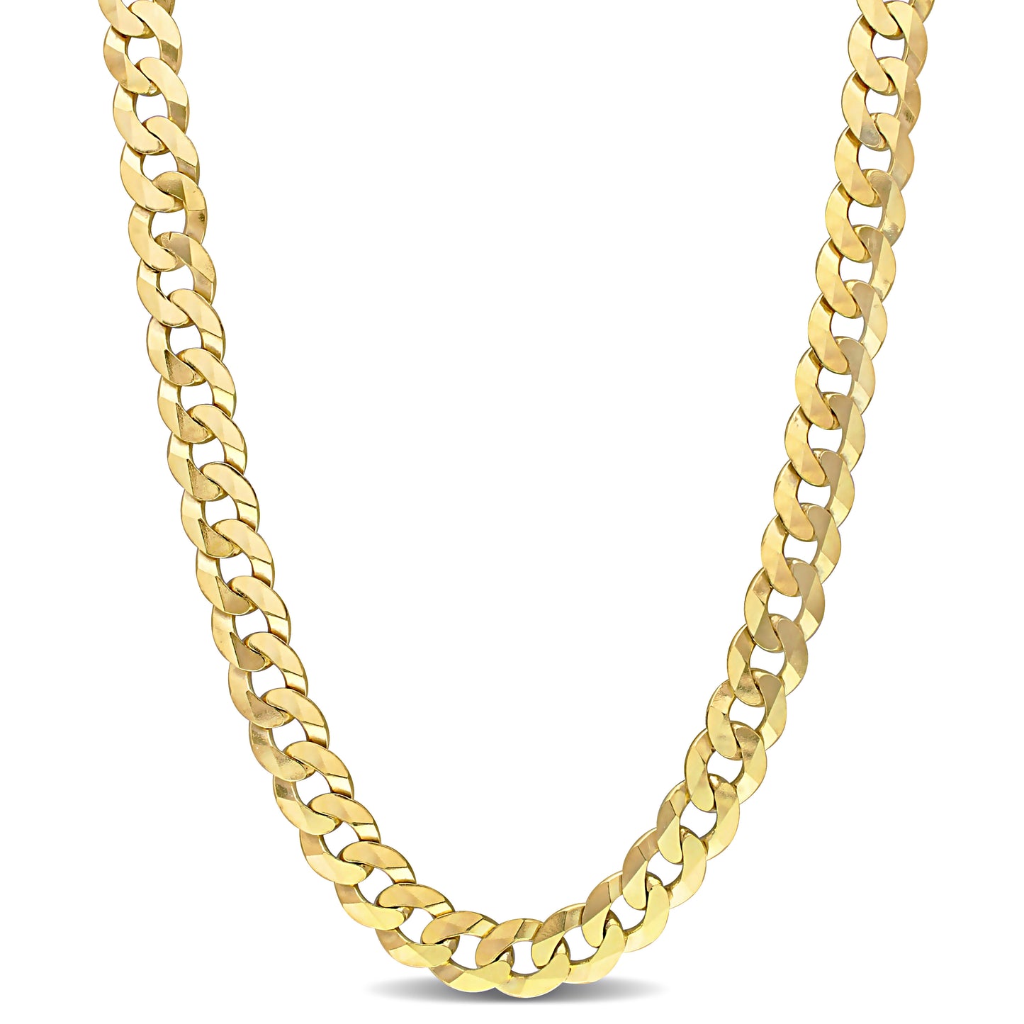 18k Yellow Gold Plated Curb Chain in 10.5mm