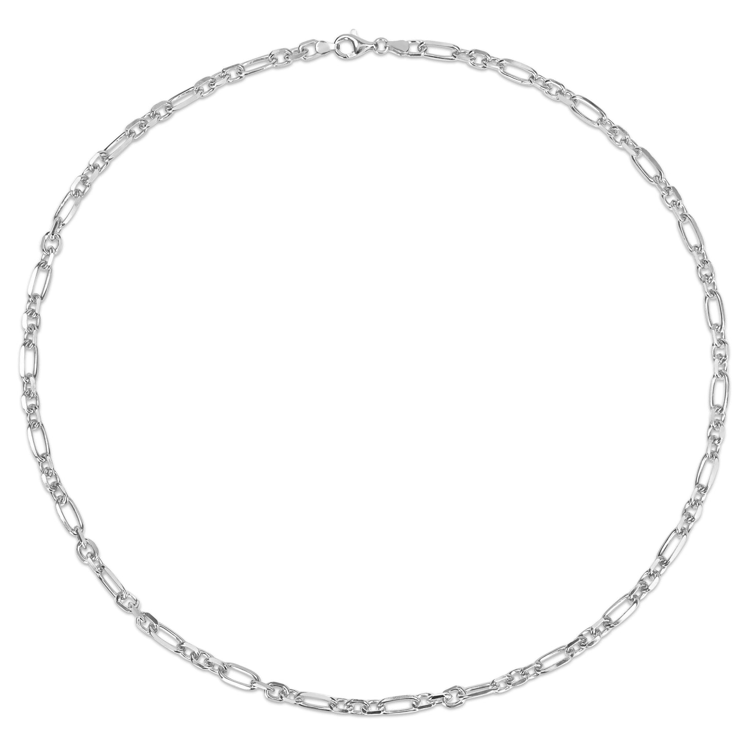 Sterling Silver Figaro Chain in 6mm