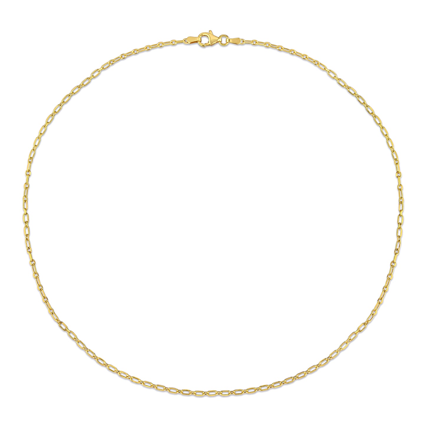 18k Yellow Gold Plated Figaro Chain in 2mm