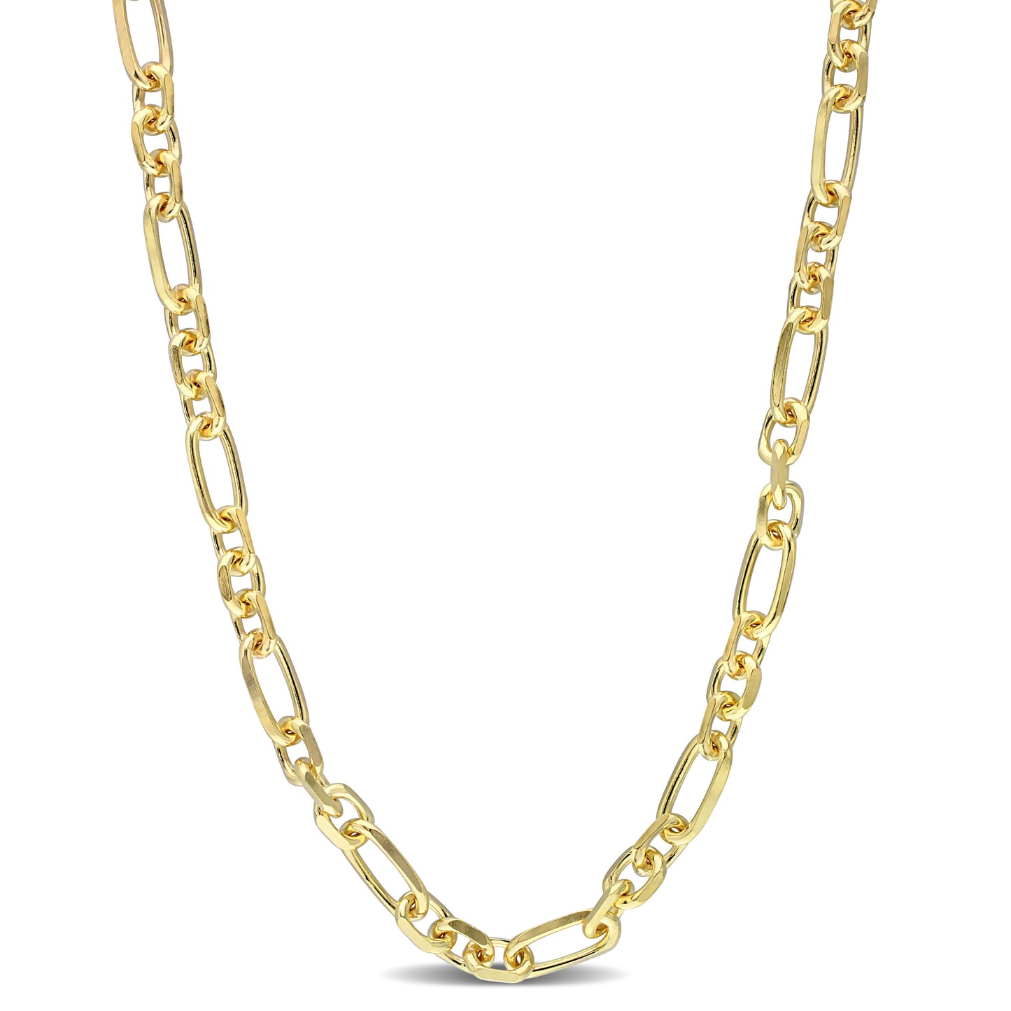 18k Yellow Gold Plated Figaro Chain in 6mm