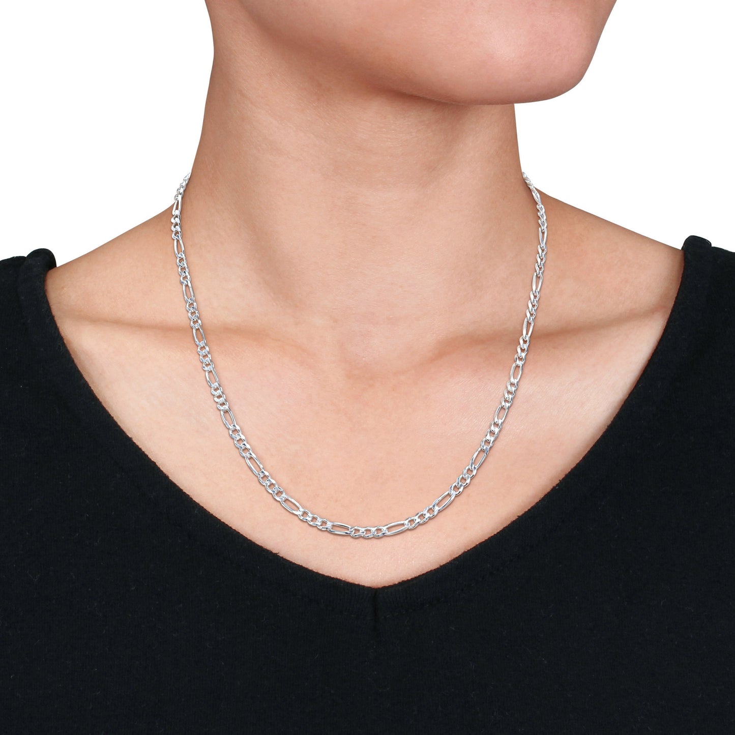 Sterling Silver Figaro Chain in 3.6mm