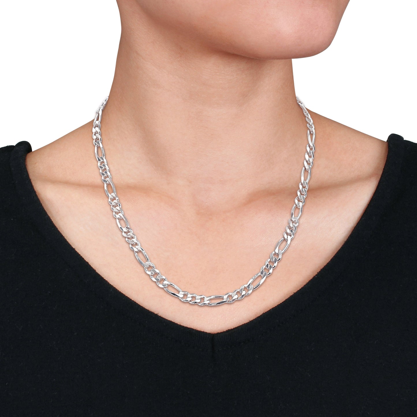 Sterling Silver Figaro Chain in 5.7mm