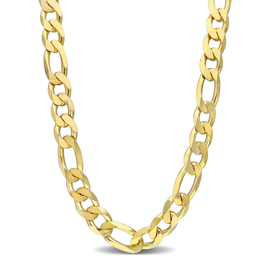 Figaro Chain in 15mm in Yellow Silver