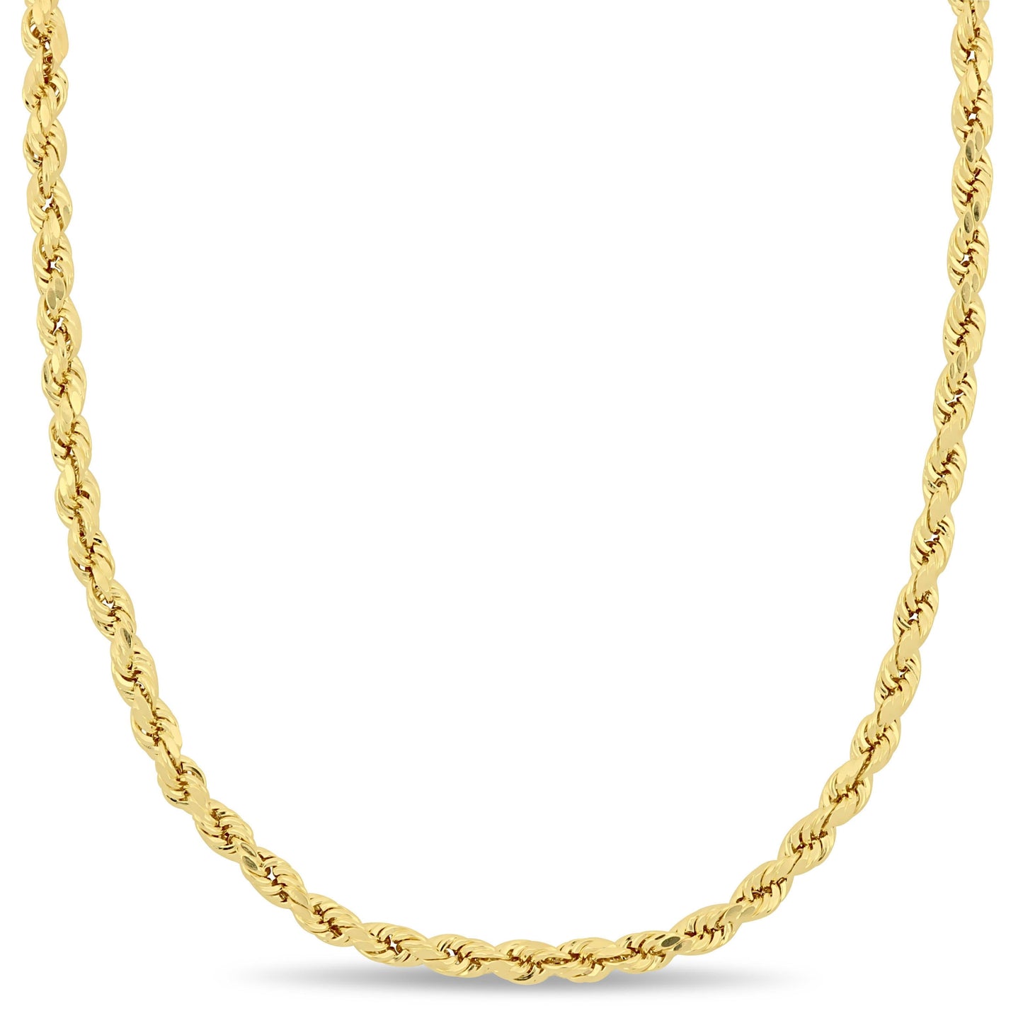 14k Yellow Gold Rope Chain in 3mm