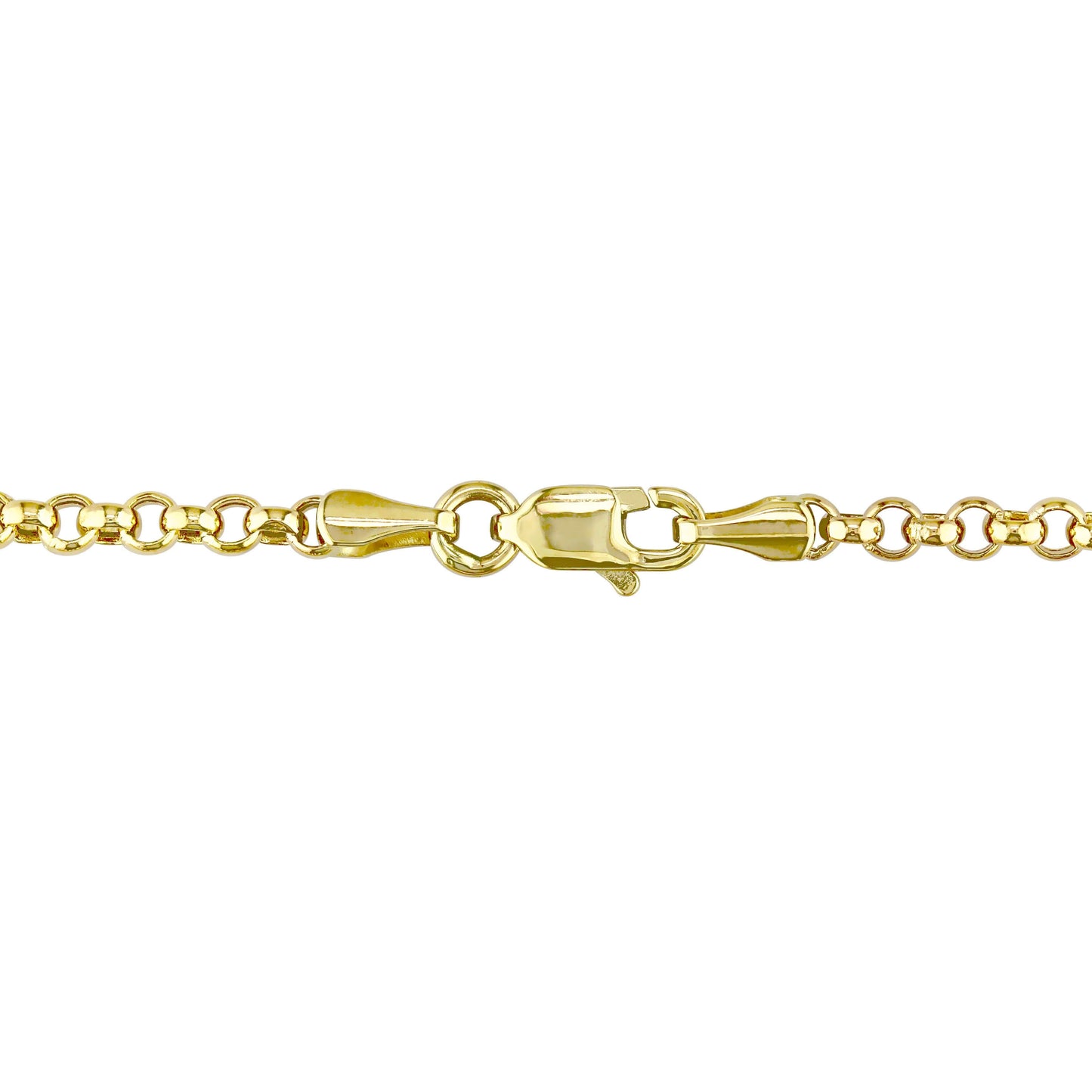 14k Yellow Gold Twist Bar Necklace in 3mm