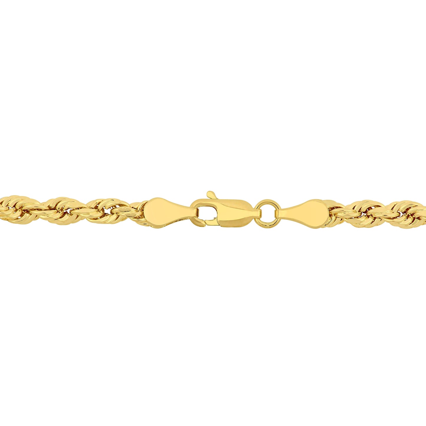 10k Yellow Gold Rope Chain in 4mm