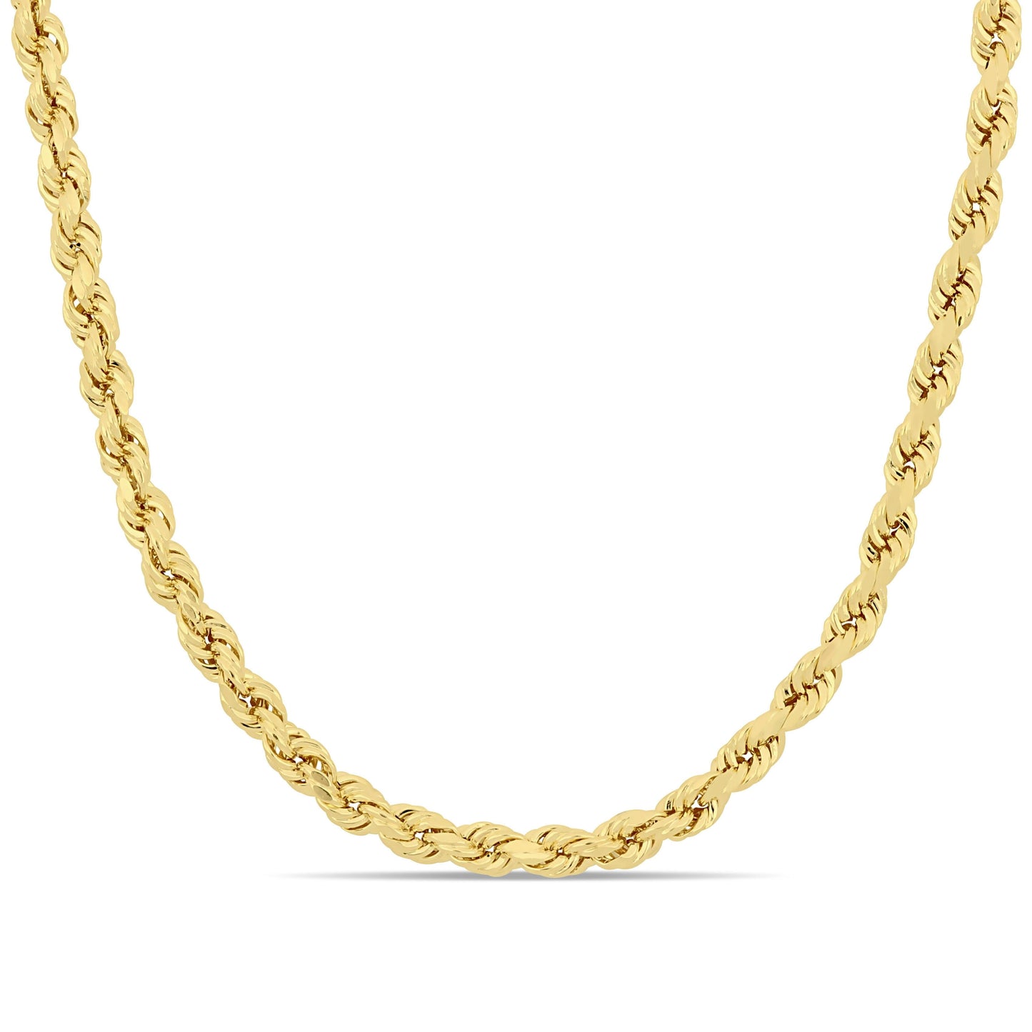 10k Yellow Gold Rope Chain in 4mm