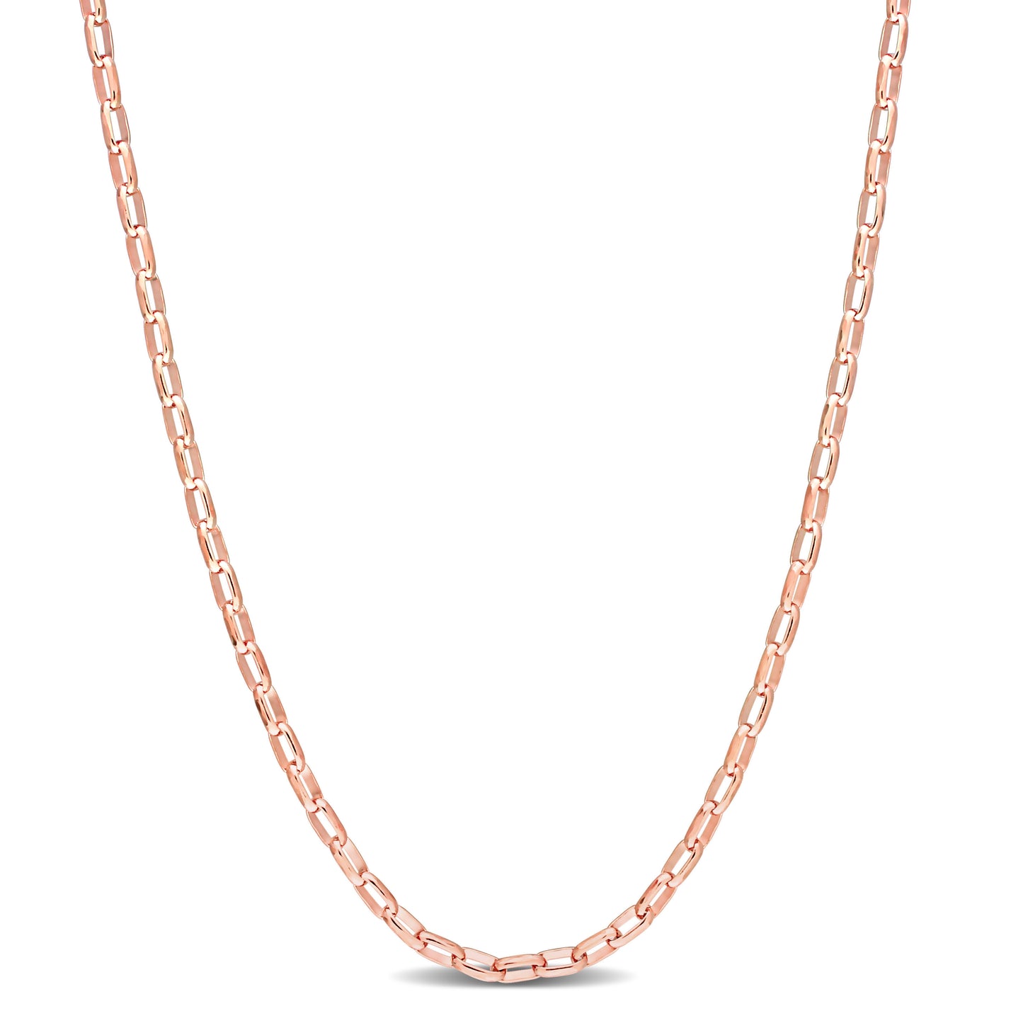 18k Rose Gold Plated Rolo Chain in 2.1mm
