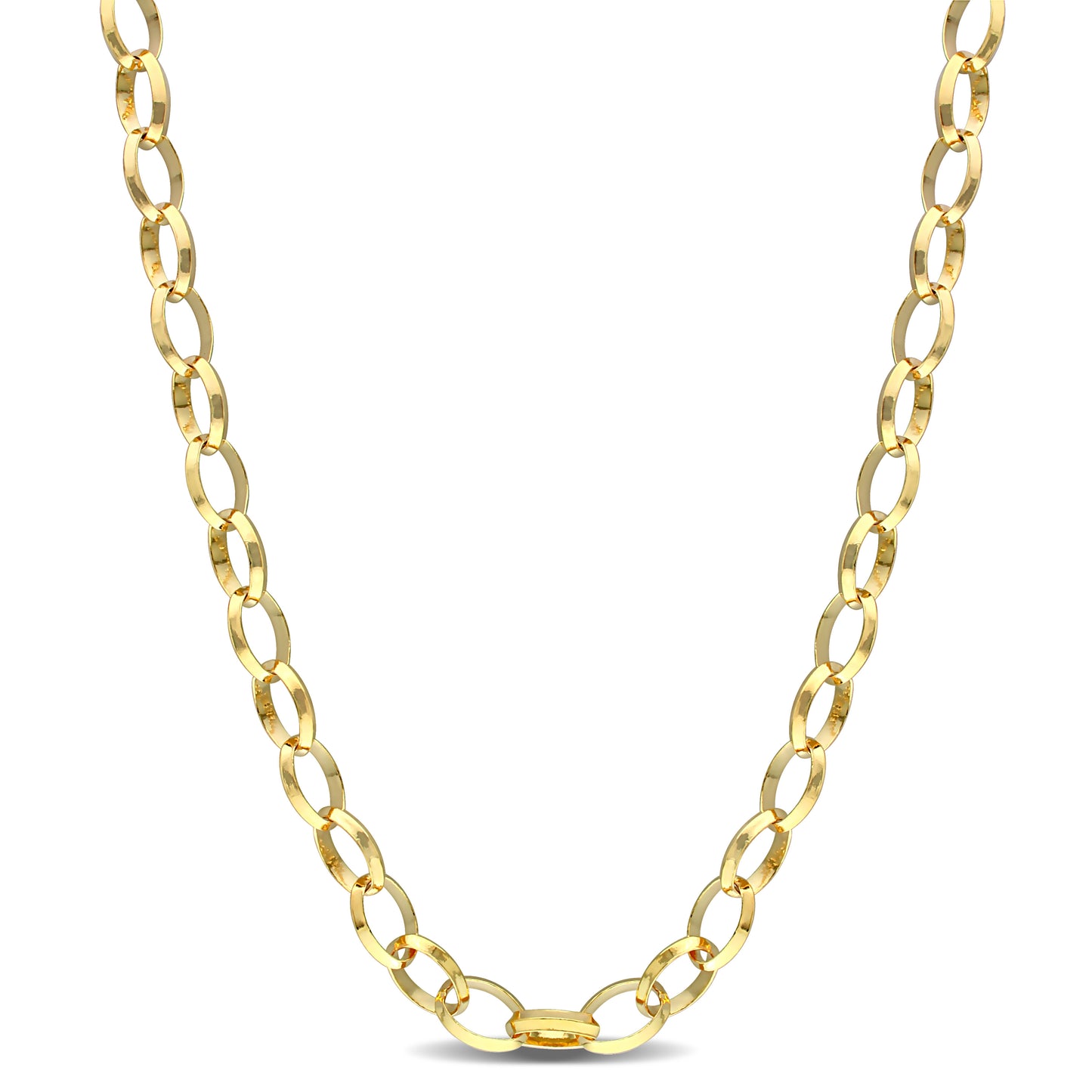 18k Yellow Gold Plated Rolo Chain in 8.1mm