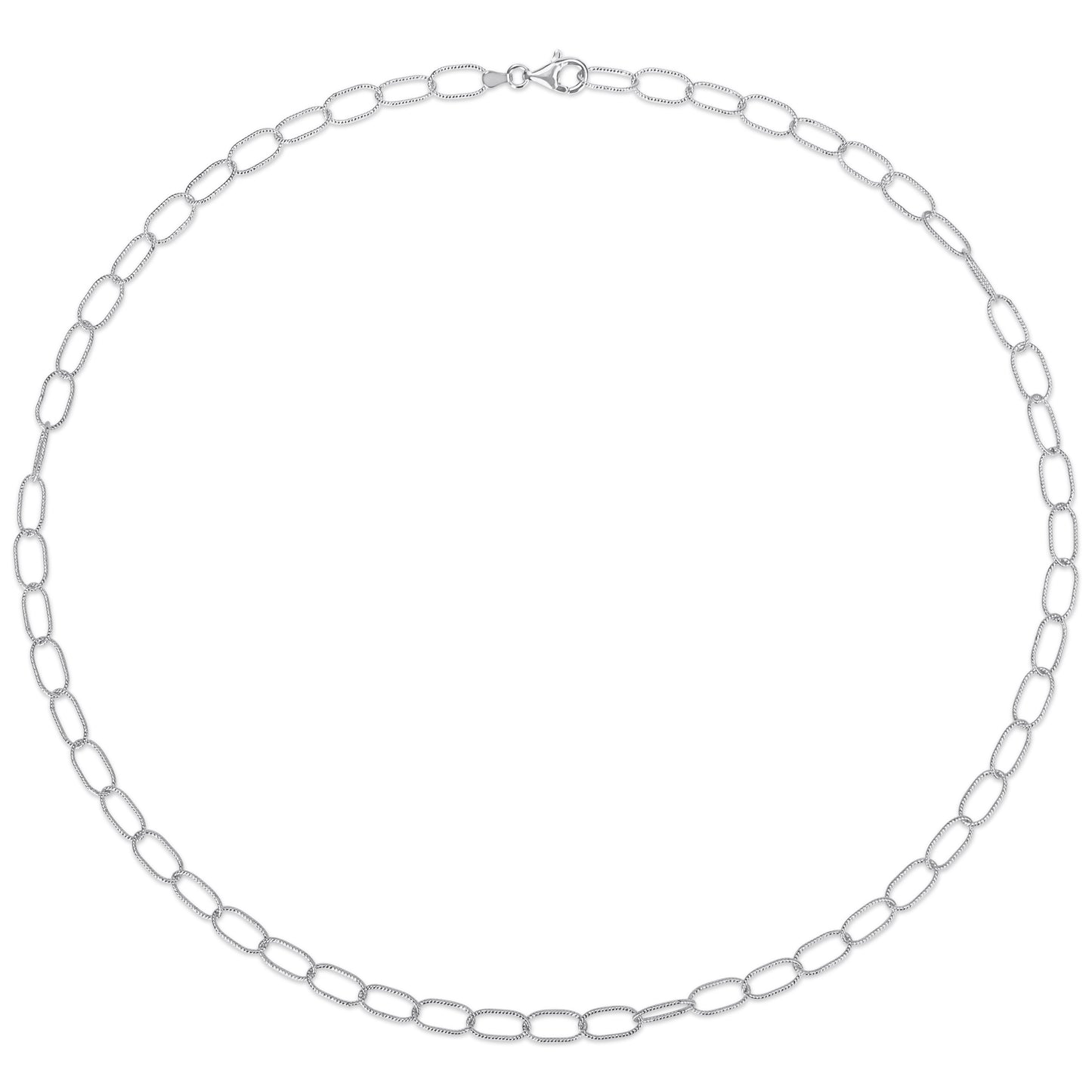 Sterling Silver Cable Rolo Chain in 6.5mm