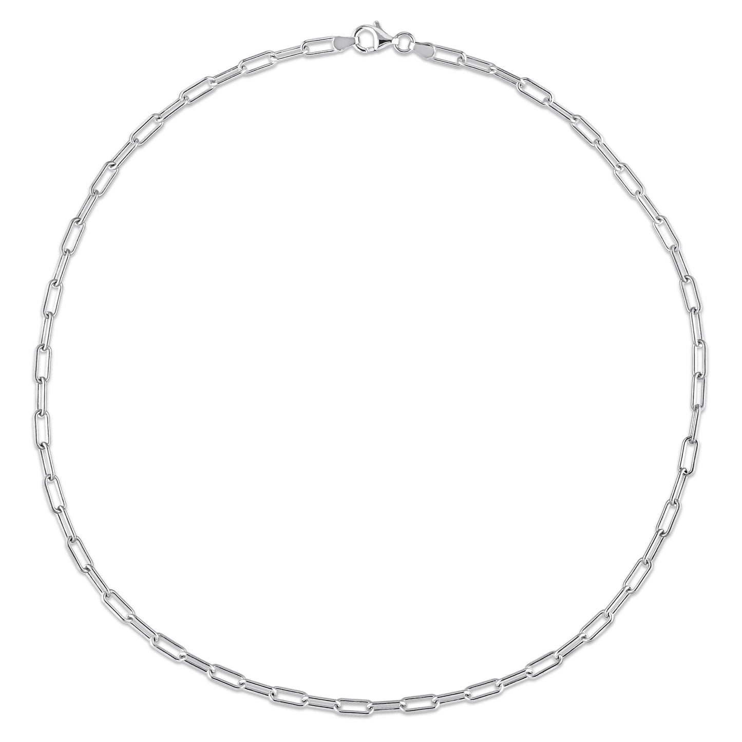 Sterling Silver Paperclip Chain in 3.7mm