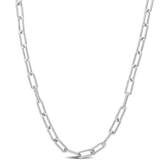 Sterling Silver Paperclip Chain in 3.7mm