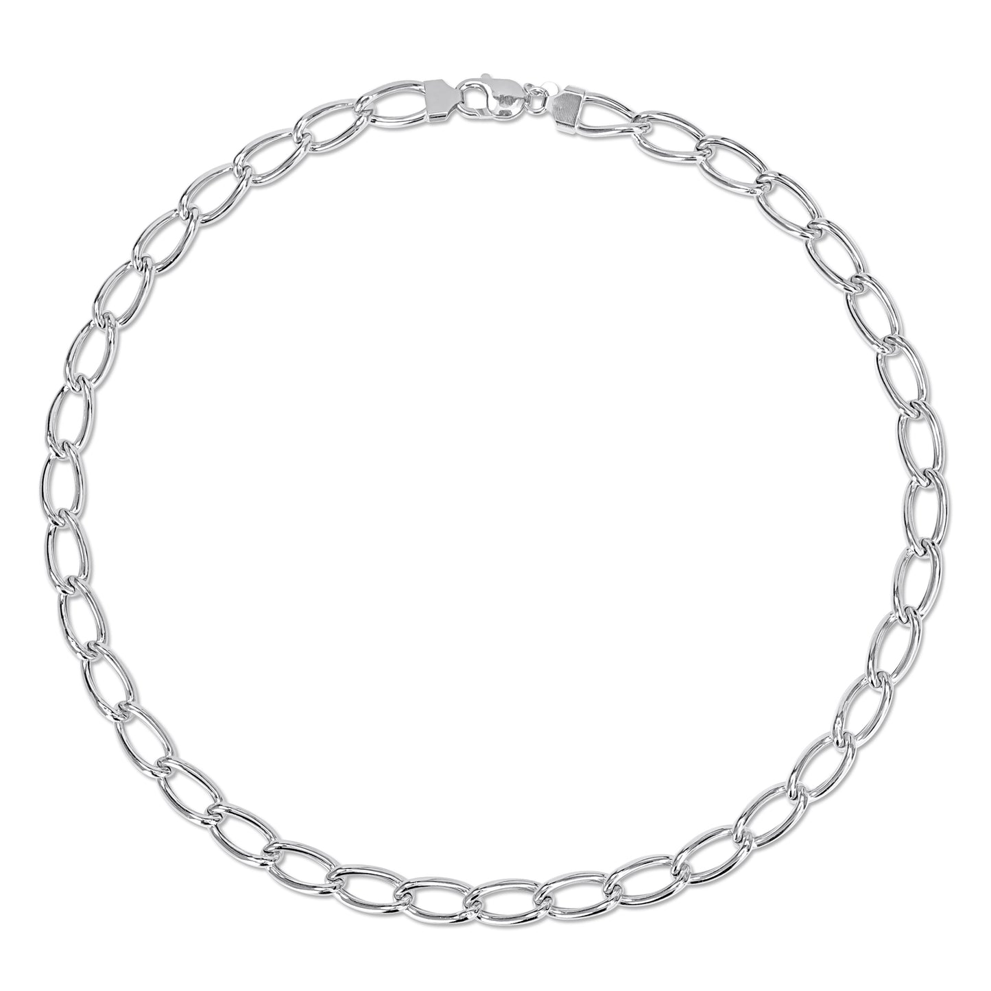 Sterling Silver Hallow Chain in 8mm