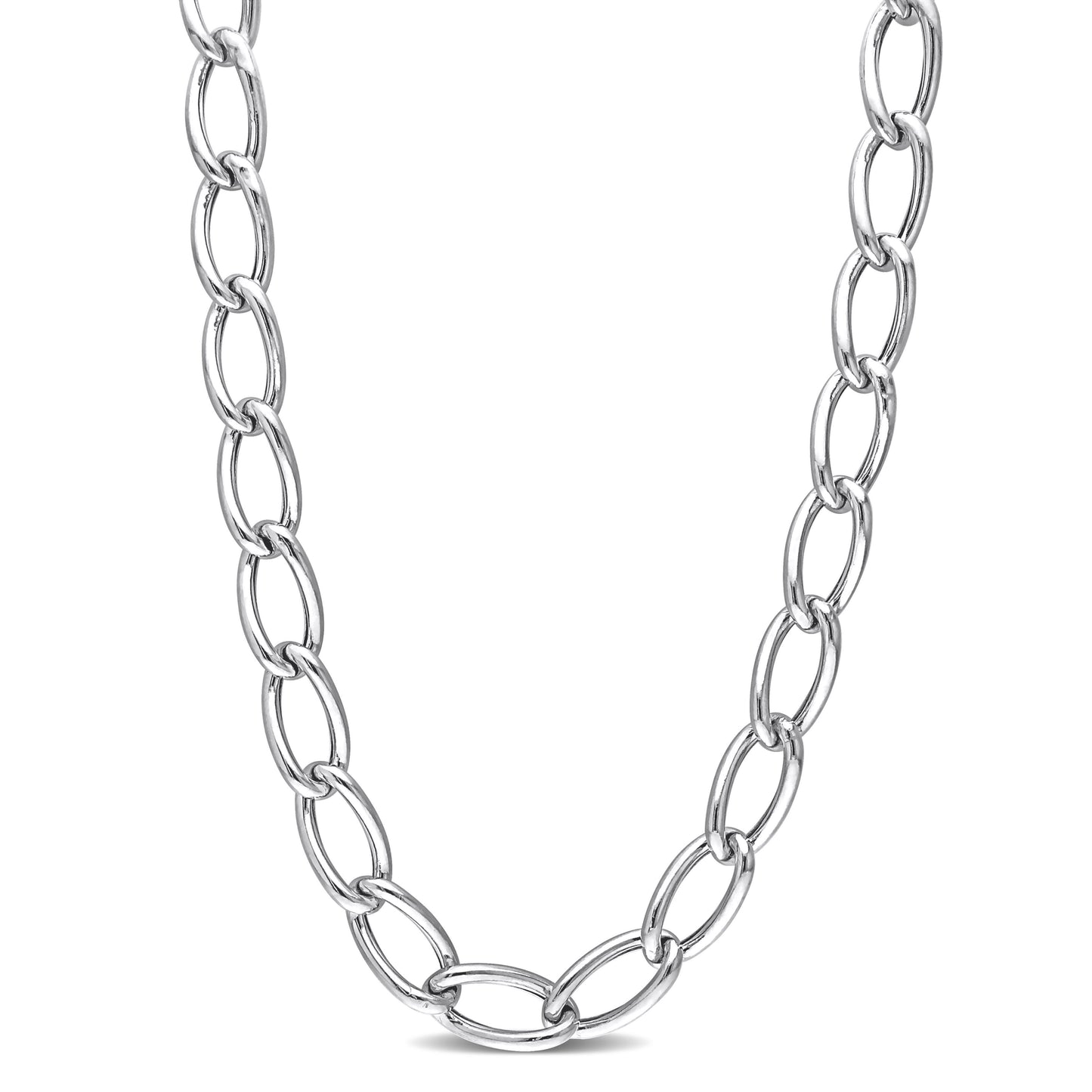 Sterling Silver Hallow Chain in 8mm