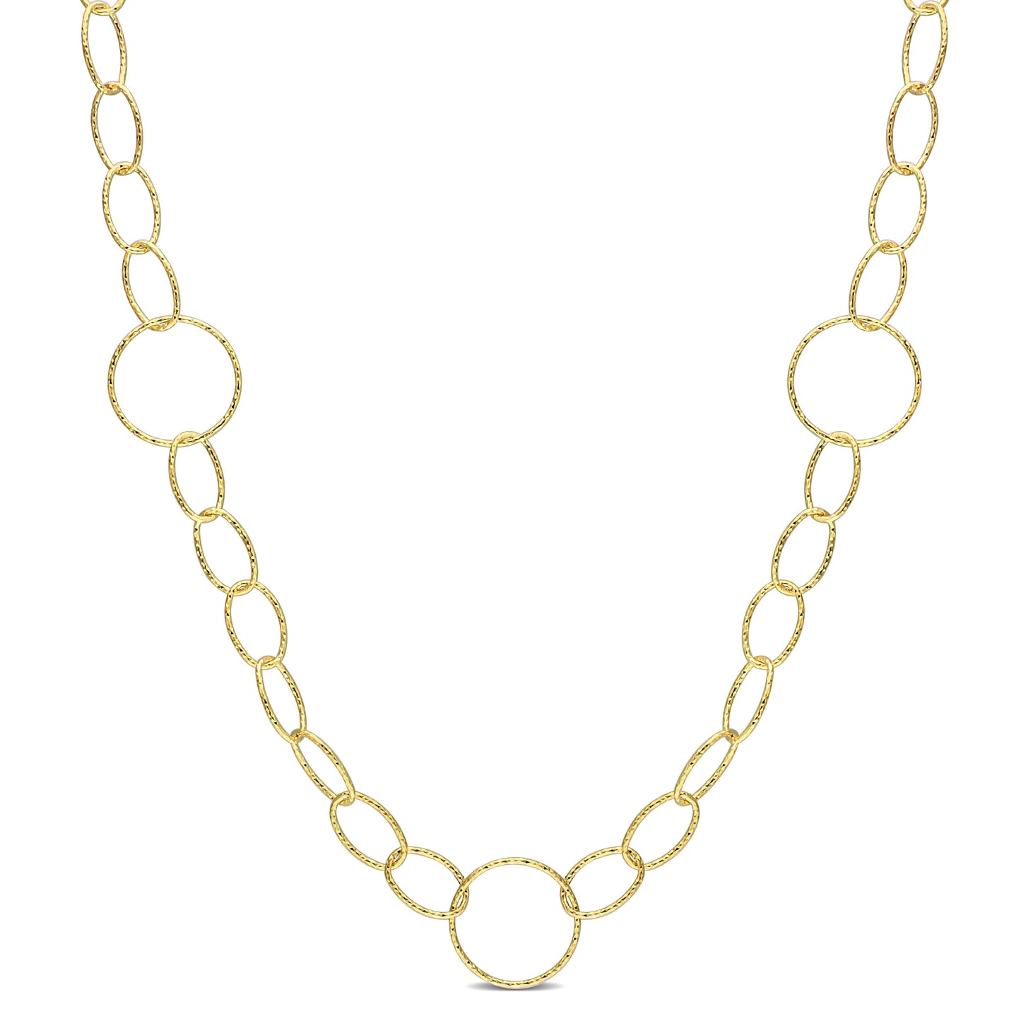 18k Yellow Gold Plated Large Cicle Chain in 14mm