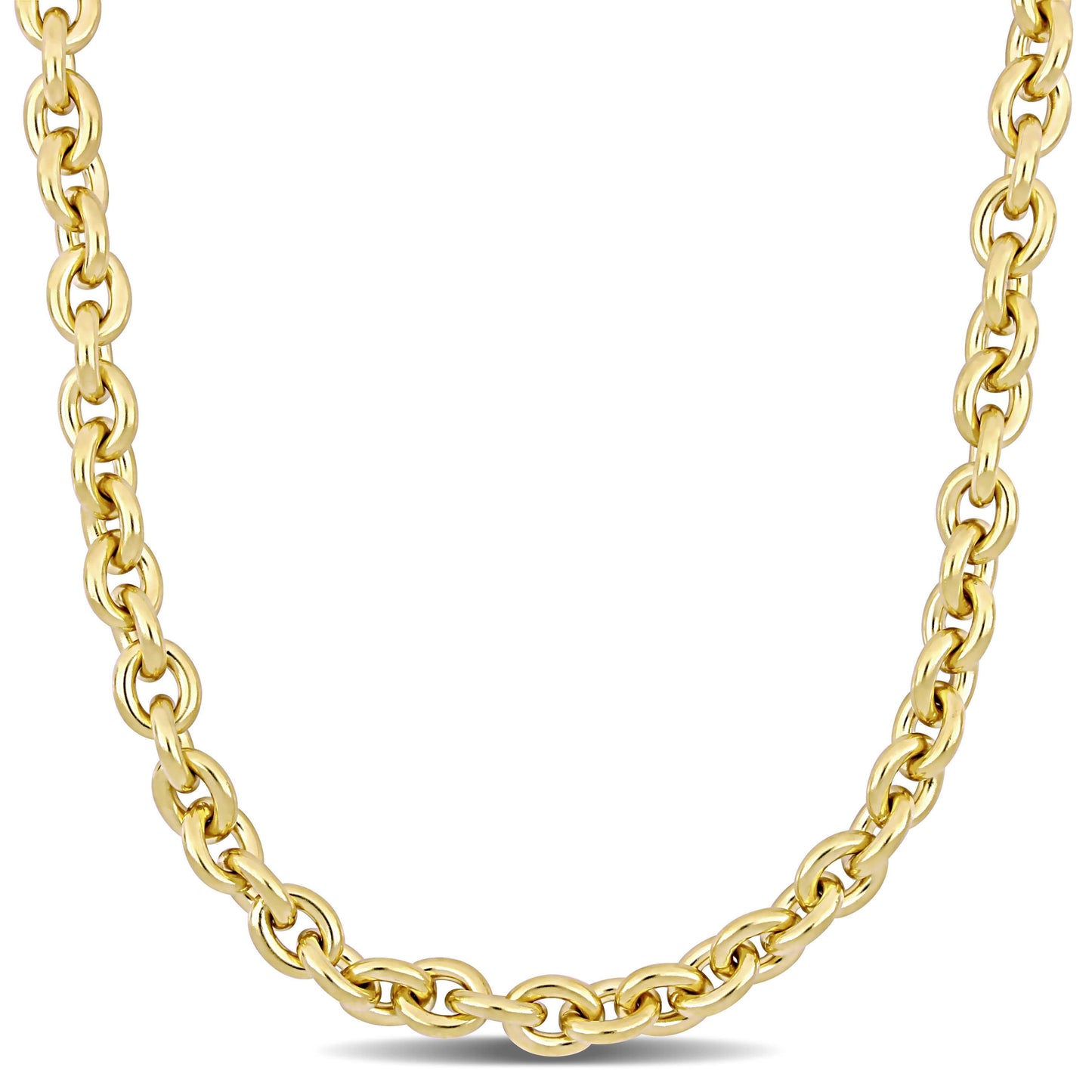 Thick Oval Link Necklace