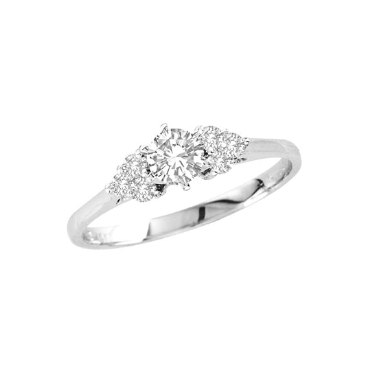 1/2ct Diamond Engagement Ring in 14k White Gold