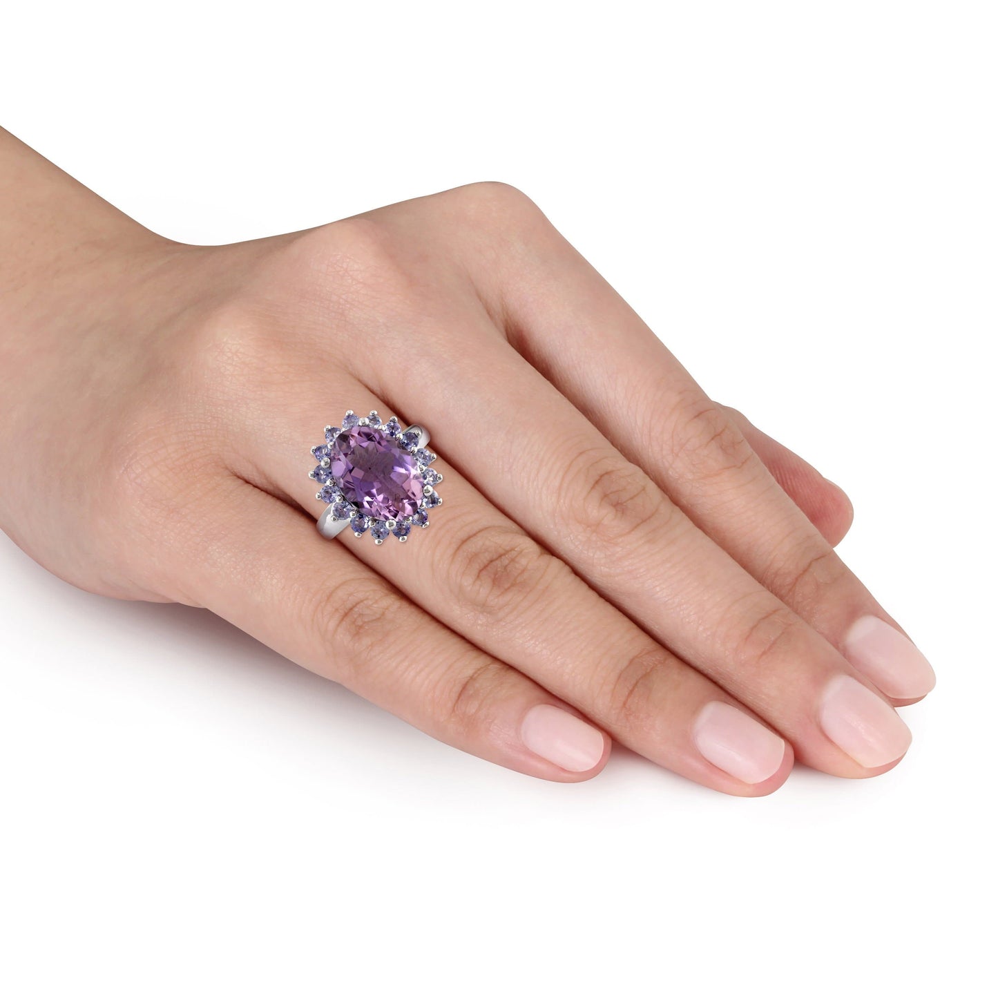 Sophia B 5 7/8ct Amethyst & Tanzanite Ring