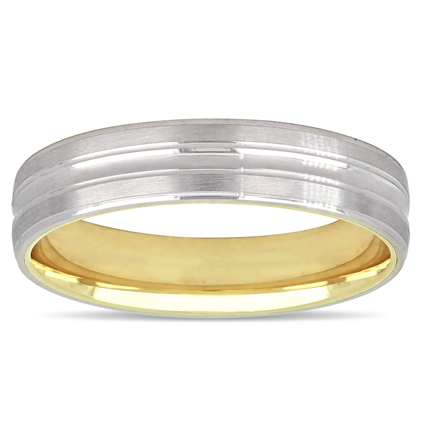 10k Two-Tone Gold Band