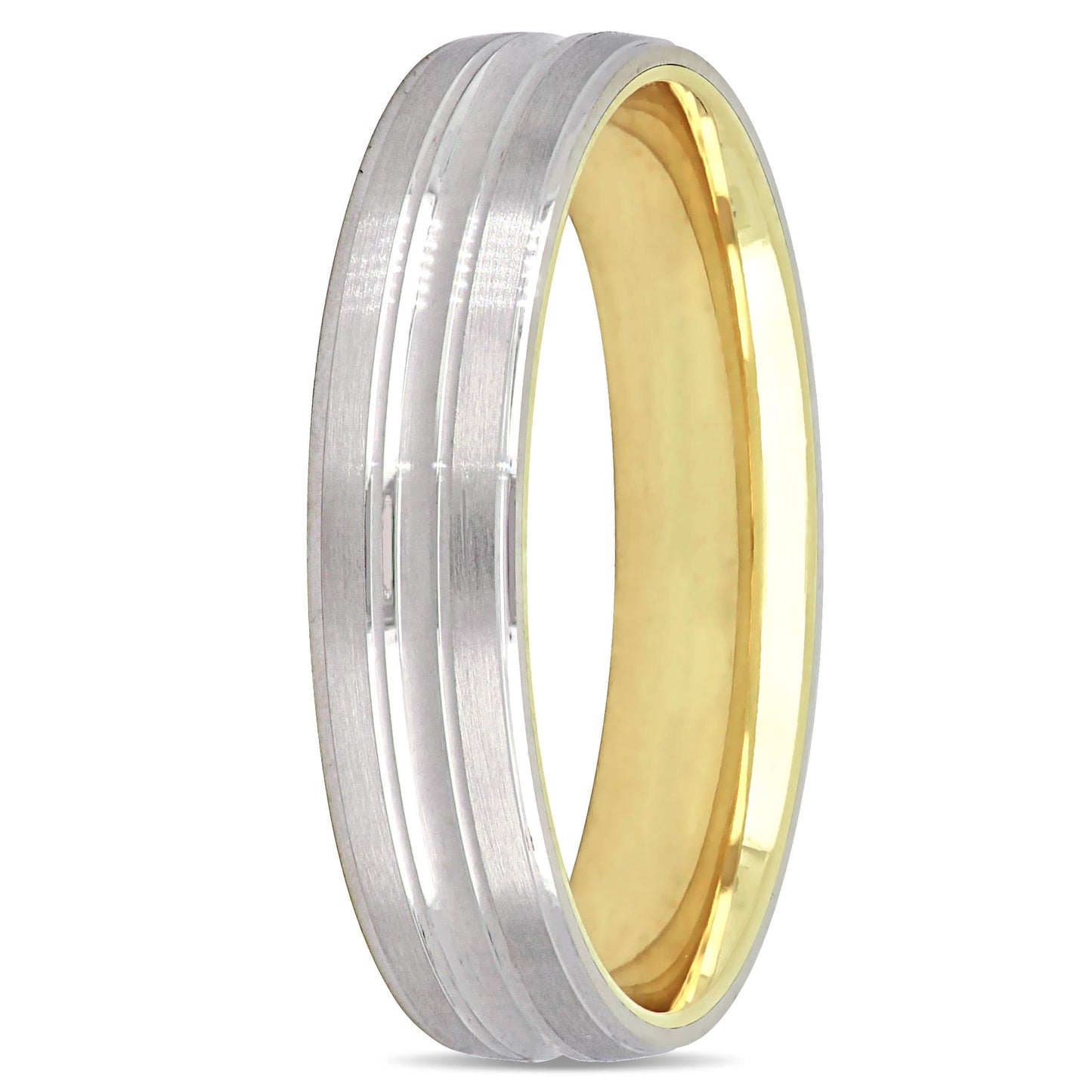 10k Two-Tone Gold Band