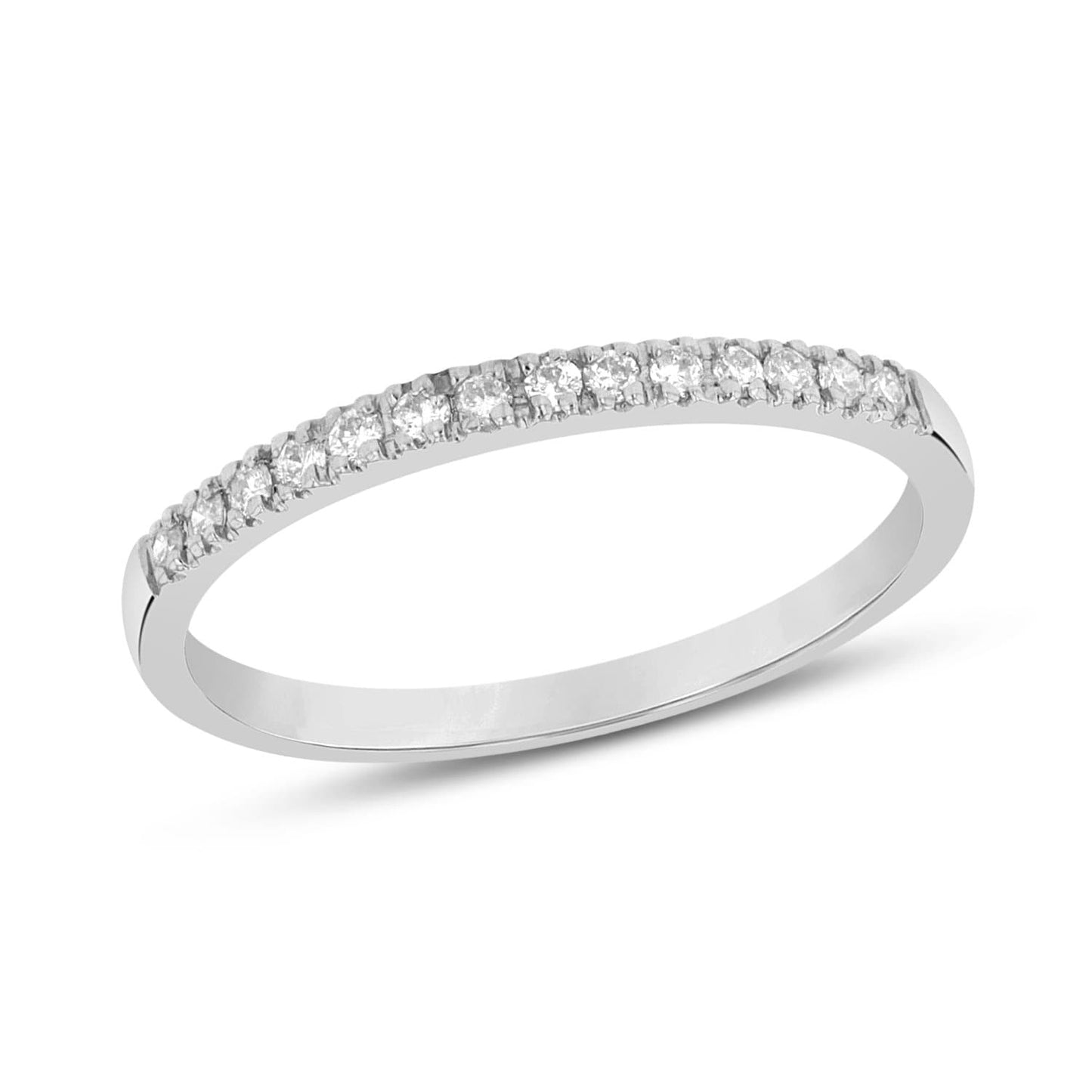 Semi-Eternity Diamond Ring in 14k Gold