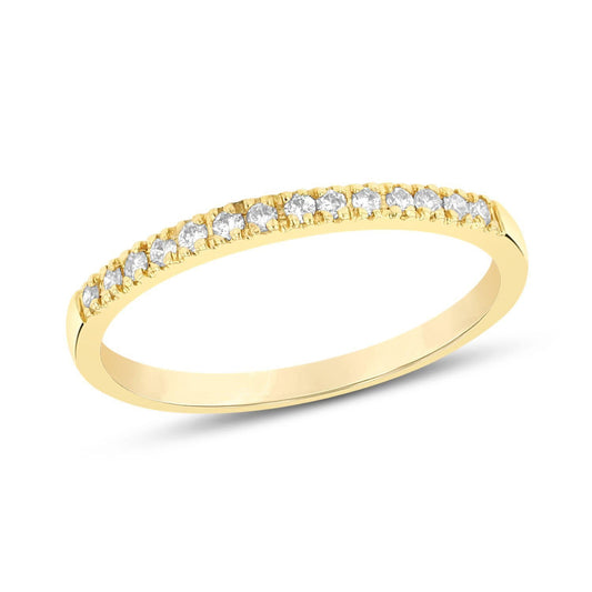 Semi-Eternity Diamond Ring in 14k Gold