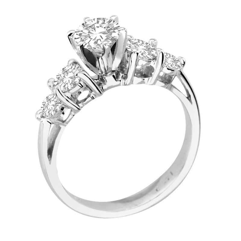 1 1/2ct Diamond Engagement Ring in 14k White Gold