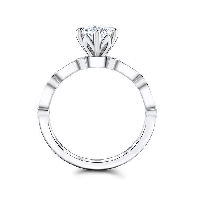 Oval Cut Diamond Braided Engagement Ring