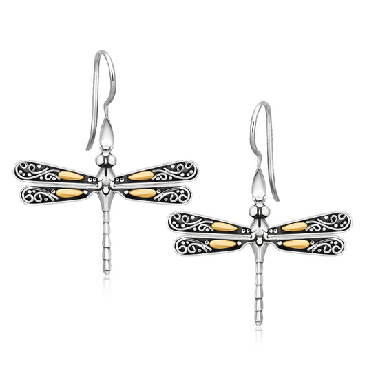 Dragonfly Drop Earrings