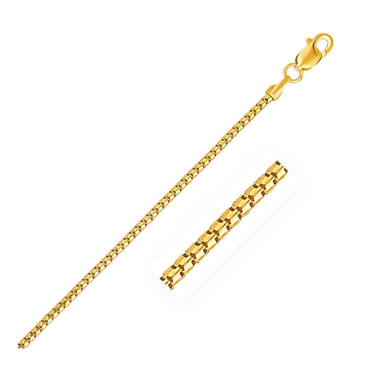 14k Yellow Gold Ice Chain in 1.3 mm