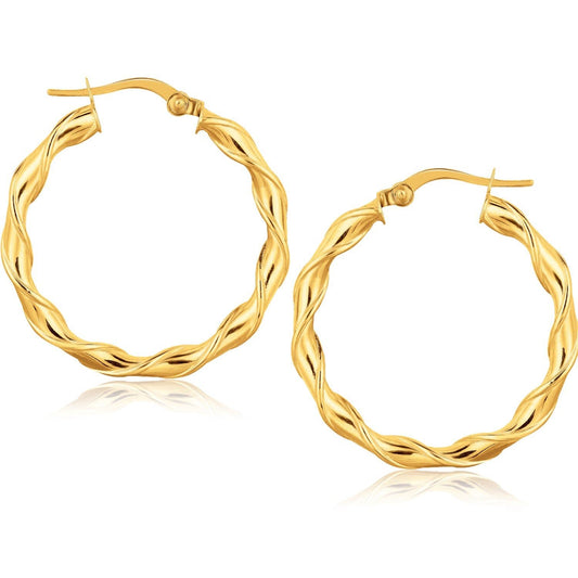 Hoop Earrings 14k Yellow Gold
