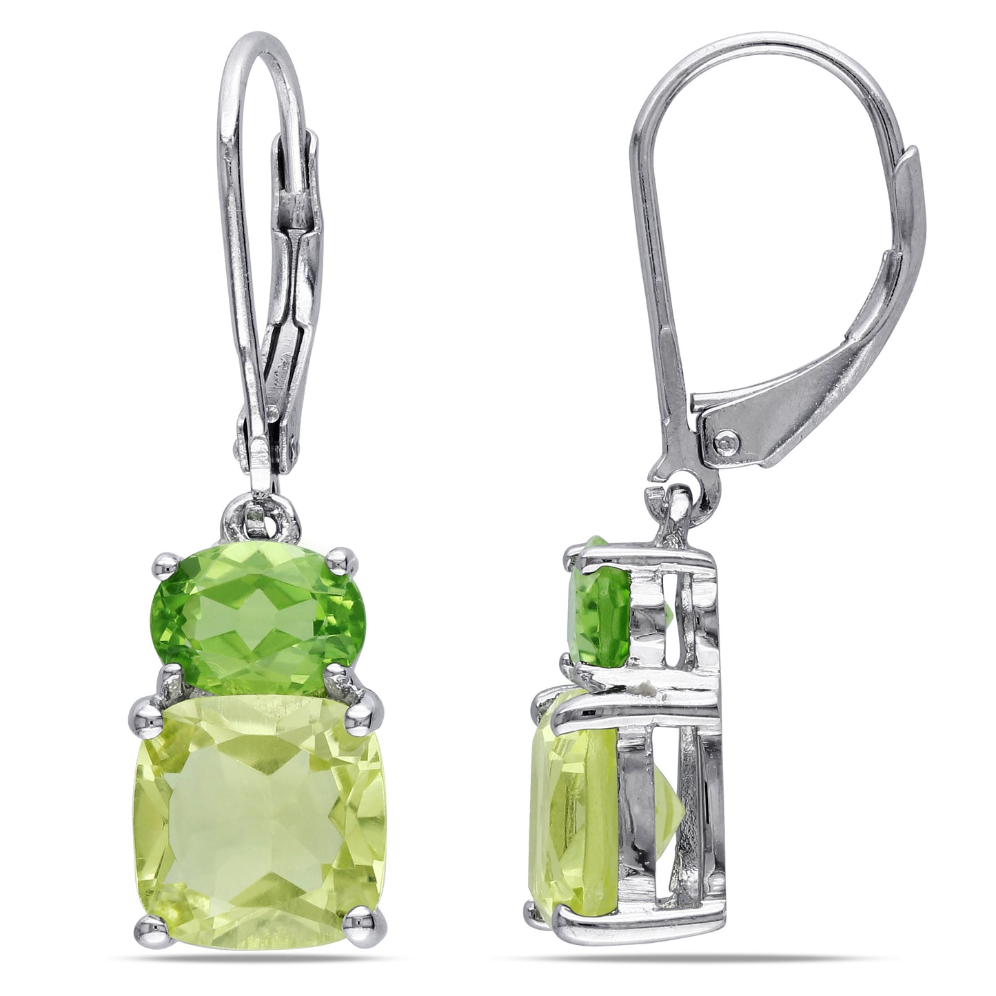 5 7/8ct Peridot & Lemon Quartz Earrings in Sterling Silver – IceTrends