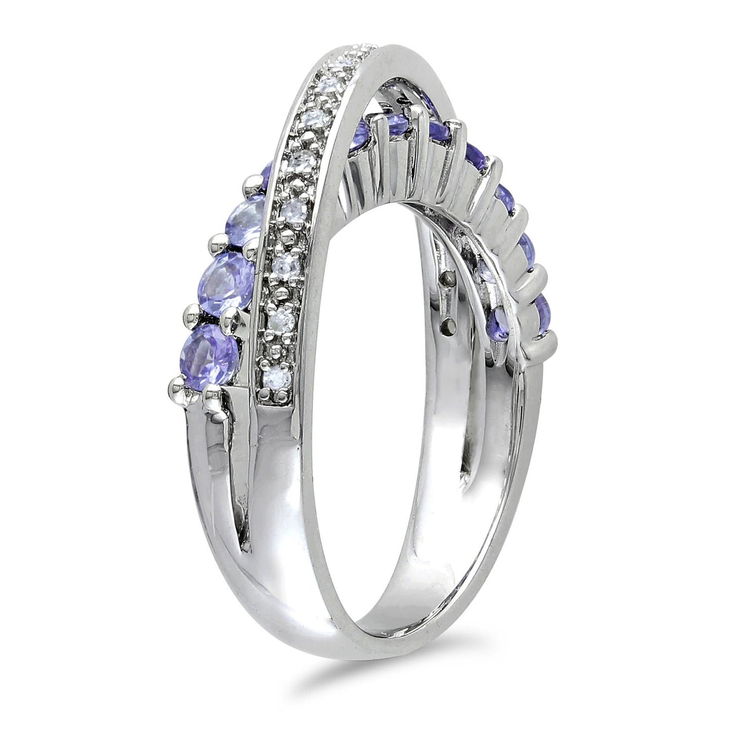 Sophia B 6/7ct Diamond & Tanzanite Ring