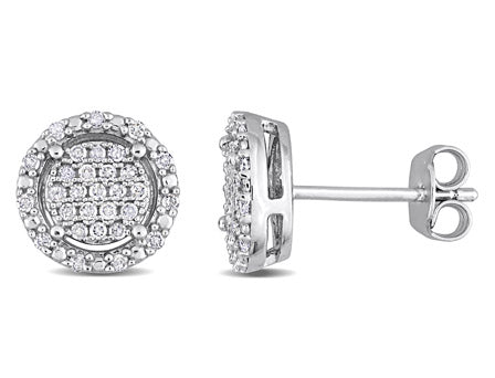 1/3ct Diamond Studs in Sterling Silver