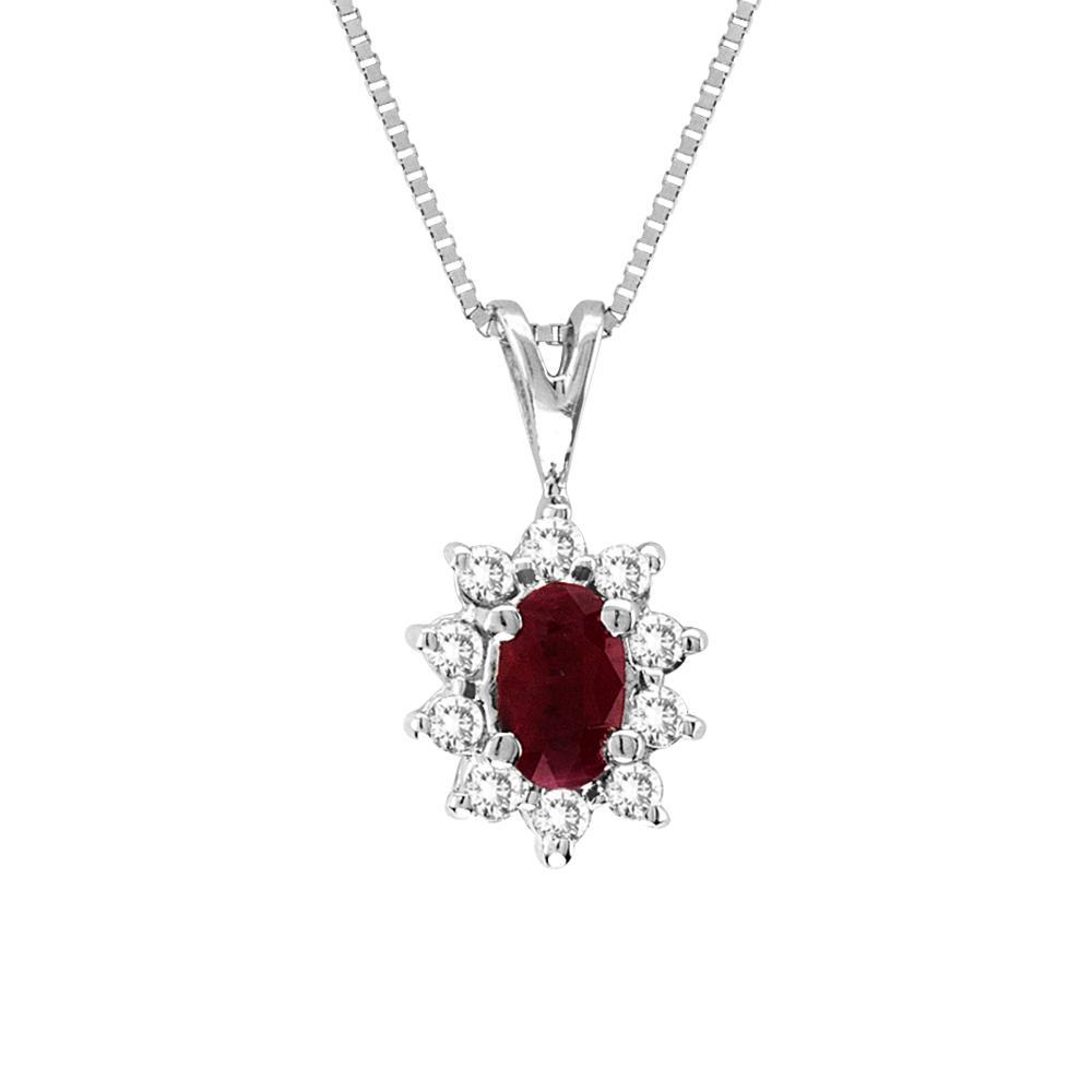 Diamond & Ruby Necklace