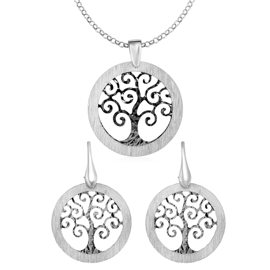 Tree of Life Necklace & Earrings Set